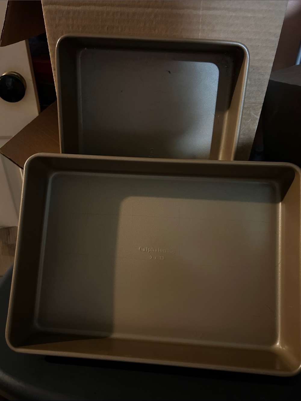 Gold Calphalon Nonstick Rectangular Baking Pans - Set of 2